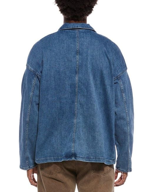 Rag & Bone Blue Chore Denim Jacket for men