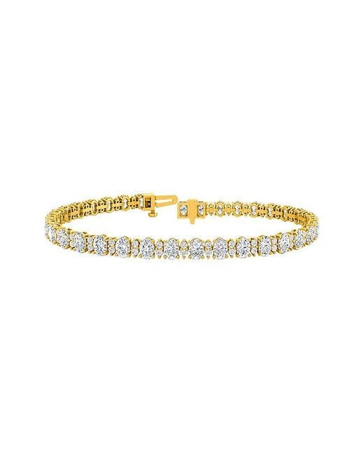 Lab Grown Diamonds Metallic 14K 6.66 Ct. Tw. Lab-Grown Diamond Tennis Bracelet