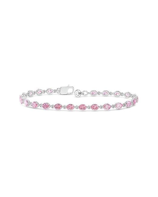 Lab Grown Diamonds White 14K 3.22 Ct. Tw. Lab-Grown Diamond Tennis Bracelet