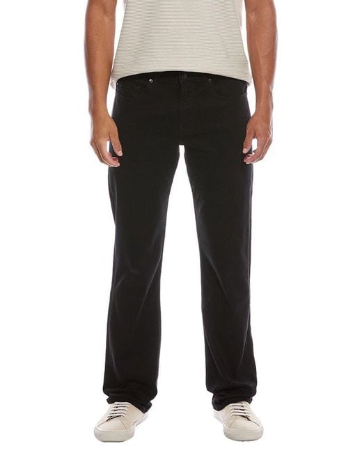 7 For All Mankind Black Austyn Squiggle Onyx Relaxed Straight Jean for men