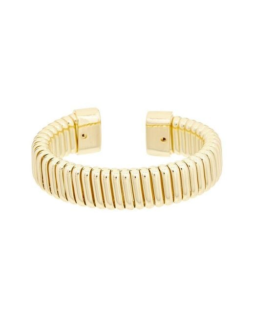 Juvell Metallic Plated Cuff Bangle Bracelet