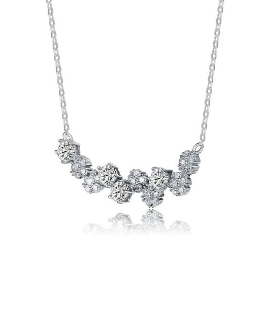 Genevive Jewelry Metallic Silver Necklace
