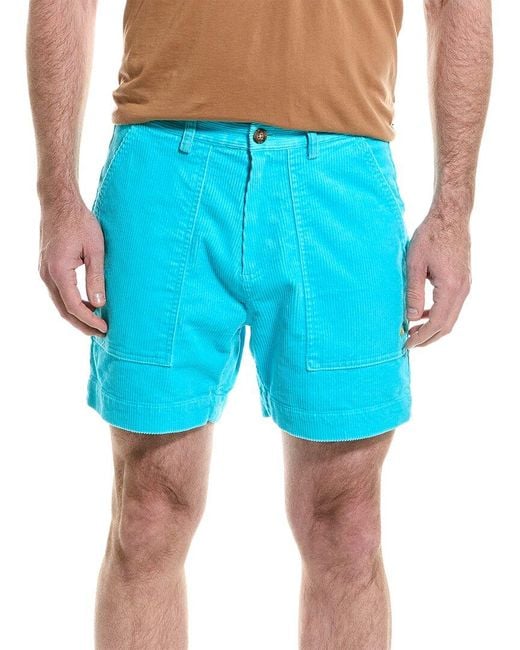 Brooks Brothers Blue Wide Wale Cord Short for men