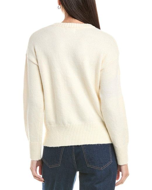 ANNA KAY White Cashmere-Blend Pullover