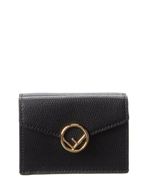 Fendi Black Ff Leather Wallet