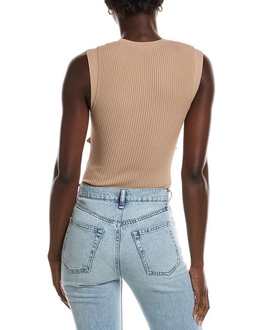 Sandro Blue Knit Sweater Bodysuit