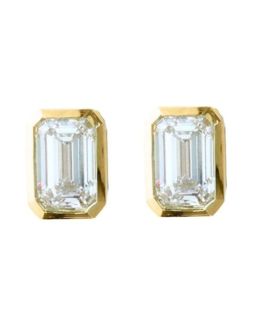 Effy Fine Jewelry Metallic 14K 1.96 Ct. Tw. Lab-Grown Diamond Earrings