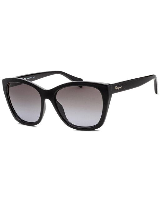 Ferragamo Black Sf957s 56mm Sunglasses