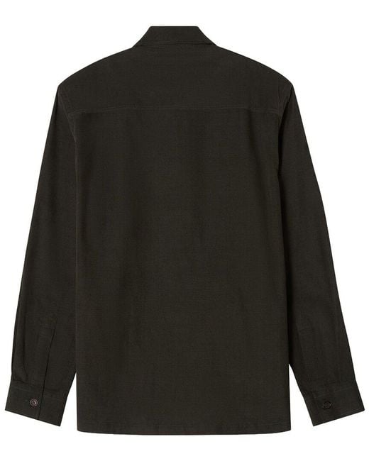Robert Talbott Black Burton Pinwale Corduroy Shirt Jacket for men