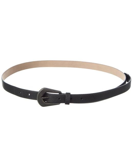 Brunello Cucinelli Women's White Leather Belt