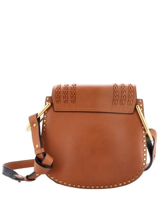Chloé Brown Leather Hudson Handbag Whipstitch Small (authentic Pre-loved)