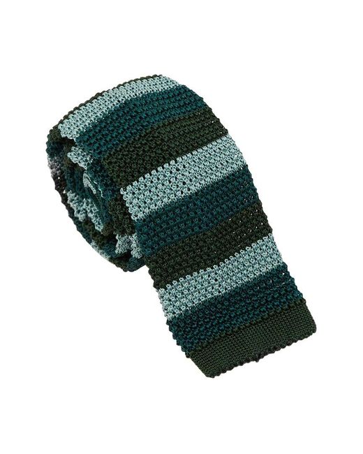Todd Snyder Green Italian Silk Knit Tie for men