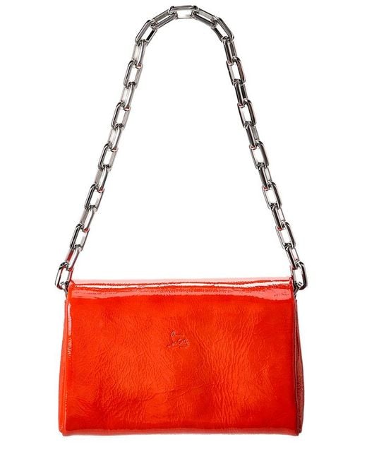 Christian Louboutin Red Loubi54 Patent Shoulder Bag