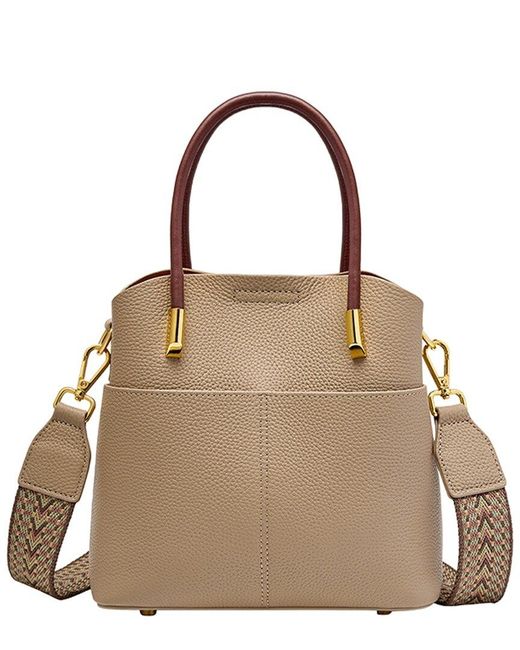 Adele Berto Natural Leather Shoulder Bag