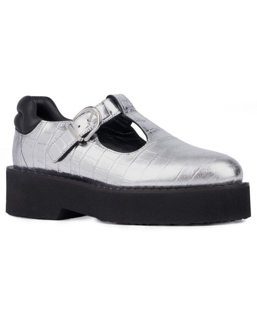 Aquatalia Black Malvina Weatherproof Leather Loafer