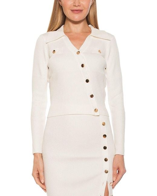 Alexia Admor White Sam Top
