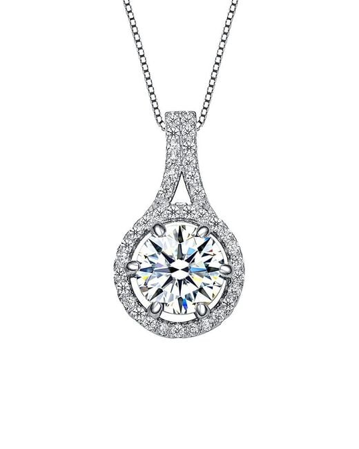 Rachel Glauber White Silver Necklace