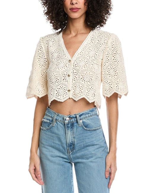 Ba&sh White Gabin Blouse