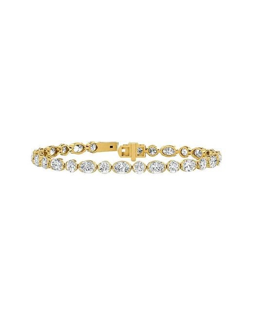 Lab Grown Diamonds White 14K 9.10 Ct. Tw. Lab-Grown Diamond Tennis Bracelet