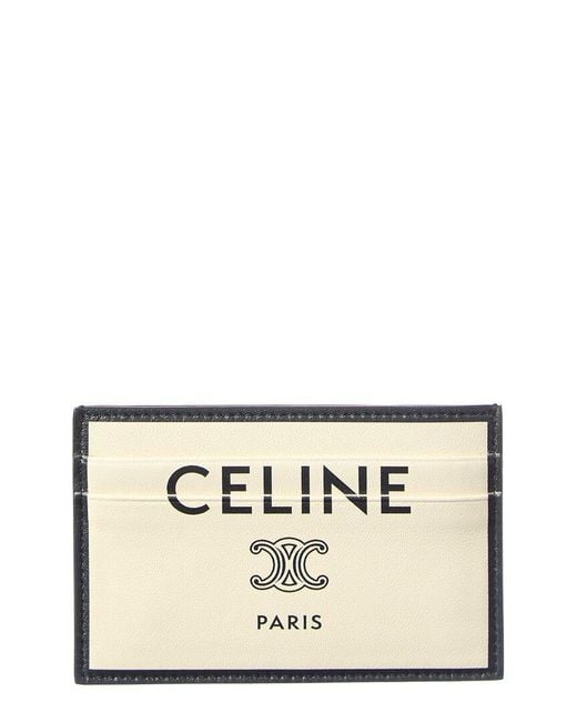 Céline Natural Medium Leather Card Holder