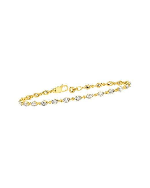 Lab Grown Diamonds White 14K 3.22 Ct. Tw. Lab-Grown Diamond Tennis Bracelet