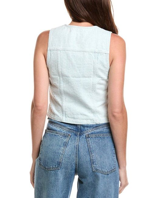 Rag & Bone Blue Juliana Tweed Vest