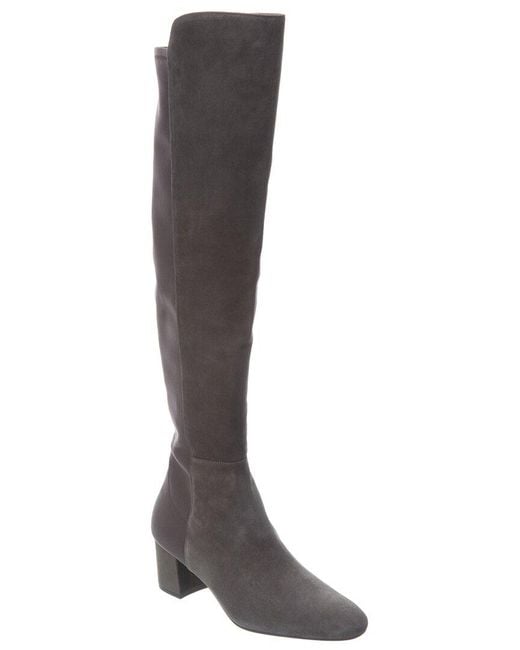 Stuart Weitzman Gillian 60 City Suede Over the knee Boot in Brown