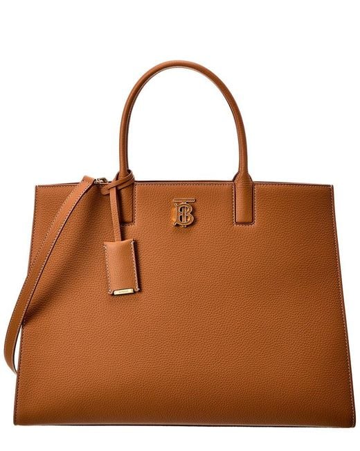 Burberry Brown Frances Medium Leather Tote