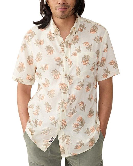Faherty Brand Natural Breeze Linen-Blend Shirt for men