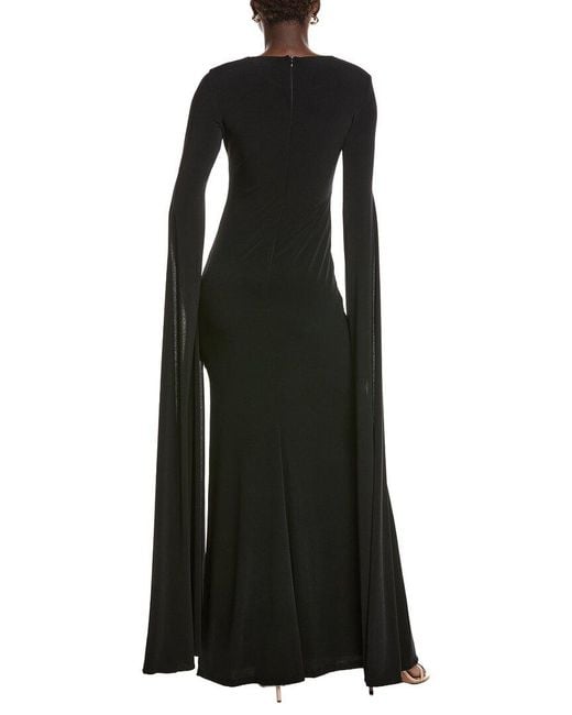 Issue New York Black Solid Gown