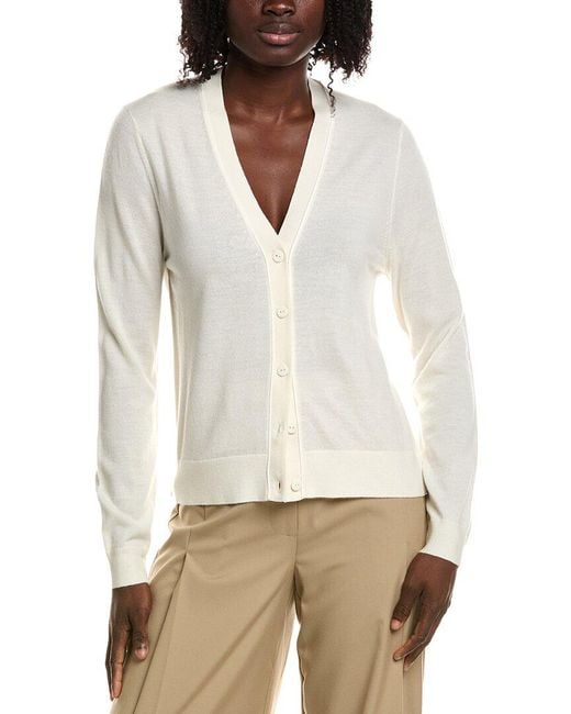 Alexis White Hayes Wool Cardigan