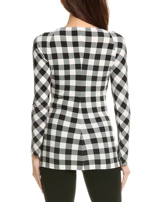 Norma Kamali Black Sweetheart Side Drape Top