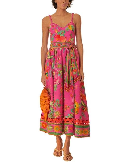 Farm Rio Red Midi Dress