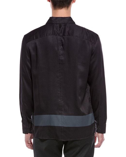Rag & Bone Black Dalton Stripe Shirt for men