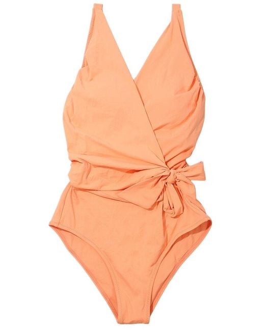 Hanky Panky Orange Swim Wrap One Piece