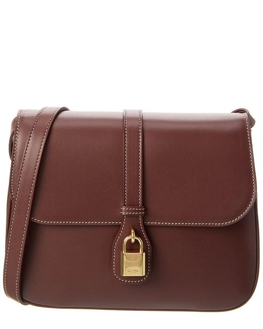 Céline Brown Tabou Medium Leather Shoulder Bag