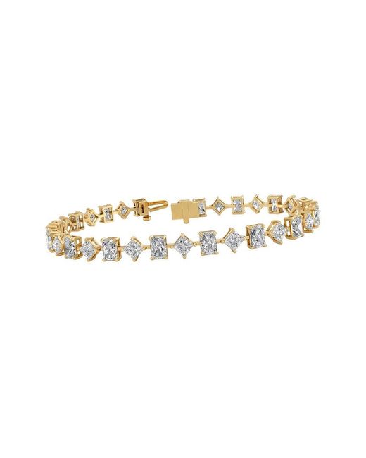 Lab Grown Diamonds White 14K 11.36 Ct. Tw. Lab-Grown Diamond Tennis Bracelet