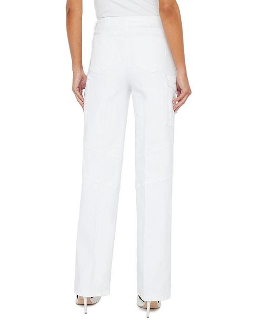 L'Agence White Brooklyn High-Rise Utility Wide Leg Blanc Jean
