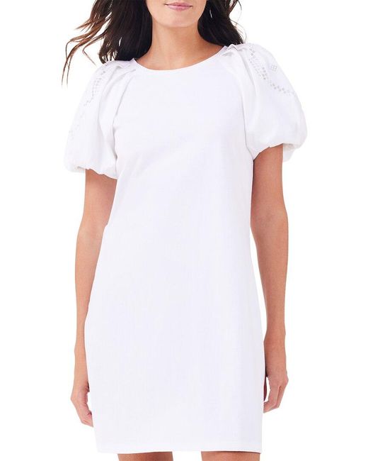 NIC+ZOE White Statement Sleeve T-Shirt Dress