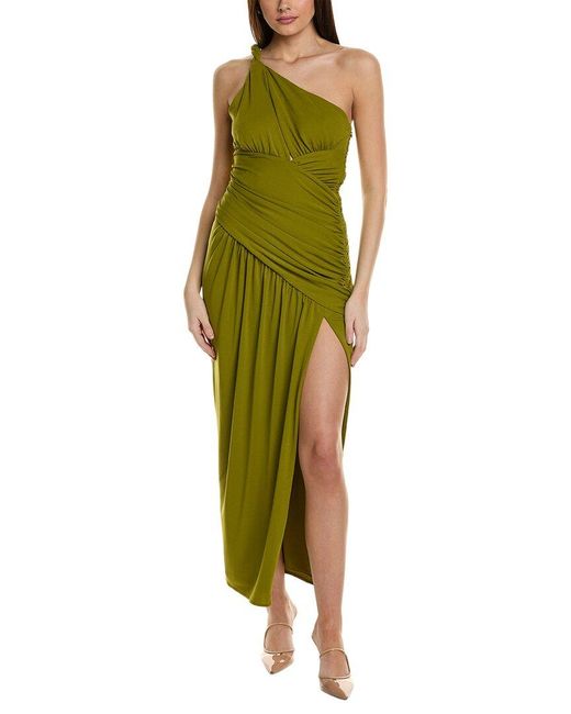 Nicholas Green Nala Draped Asymmetrical Gown