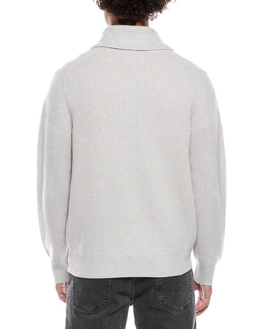 Vince Gray Shaker Wool & Cashmere-Blend Sweater for men