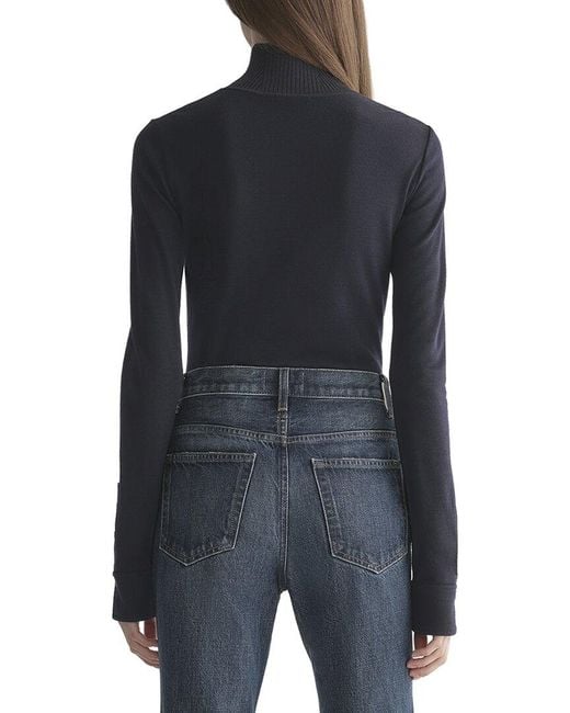A.L.C. Black Elyse Wool Top
