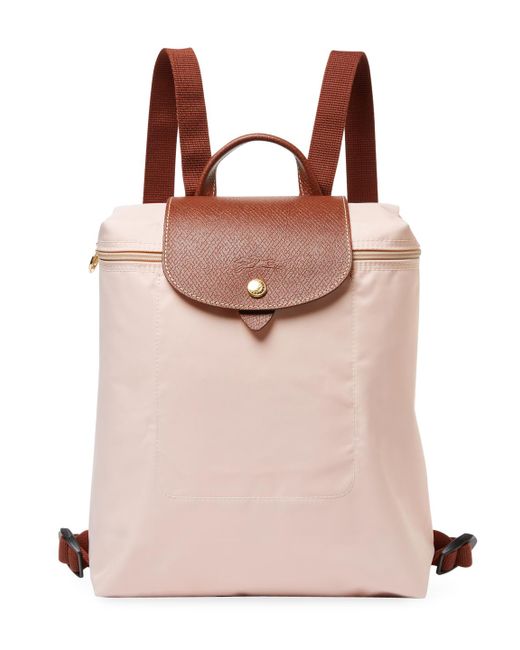 Longchamp Leather Le Pliage Backpack in 