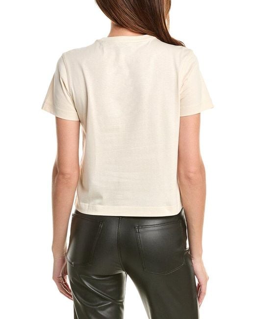 Burberry White Cotton Logo Crewneck T-Shirt