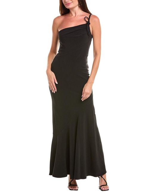 Halston Heritage Black Sybil Gown