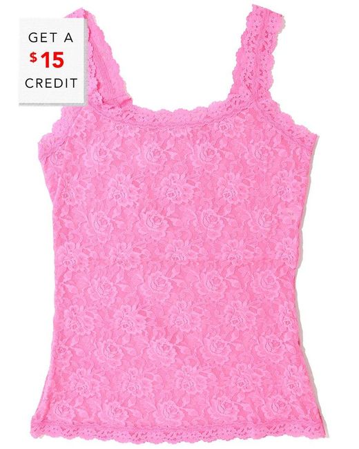 Hanky Panky Pink Classic Unlined Cami With $15 Credit