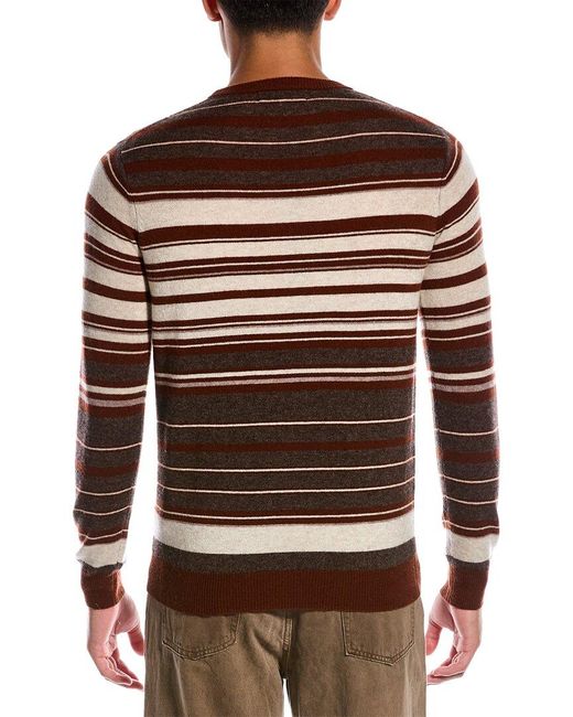SCOTT & SCOTT LONDON Brown Wool & Cashmere-blend Crewneck Sweater for men