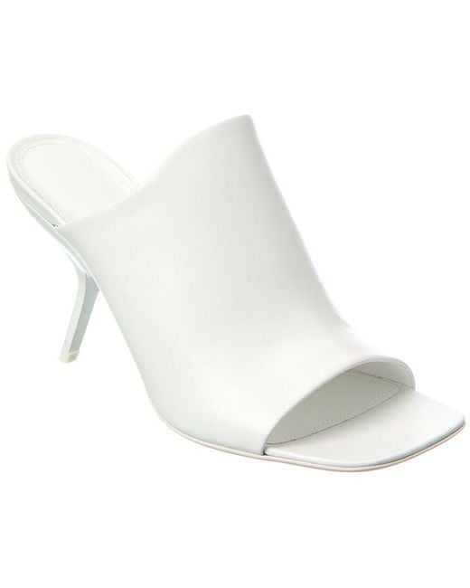 Ferragamo White Era 85 Leather Sandal