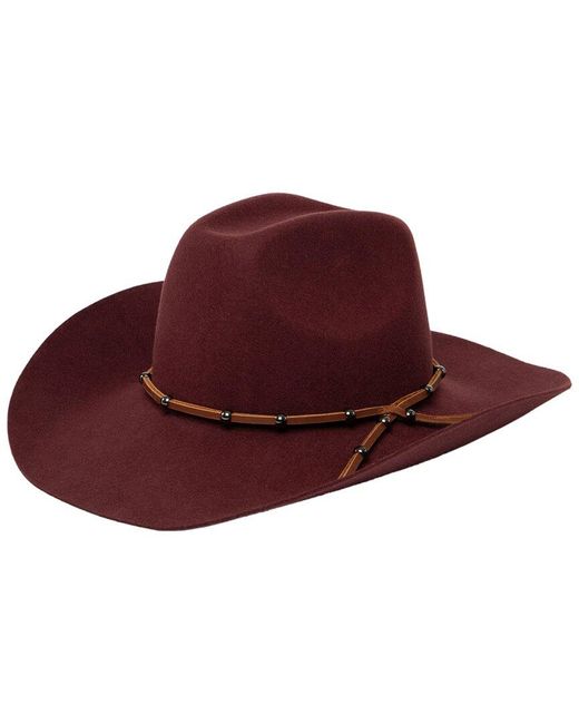 San Diego Hat Red Jean Wool Cowboy Hat