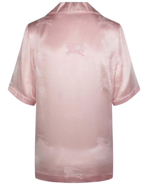 Burberry Pink Silk Top